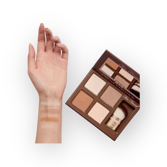 VHTF: new Too Faced ㋛ Cocoa Contour Face Palette Kit ㋛ Baby Buki Brush ㋛ 4 Color - Picture 13 of 16